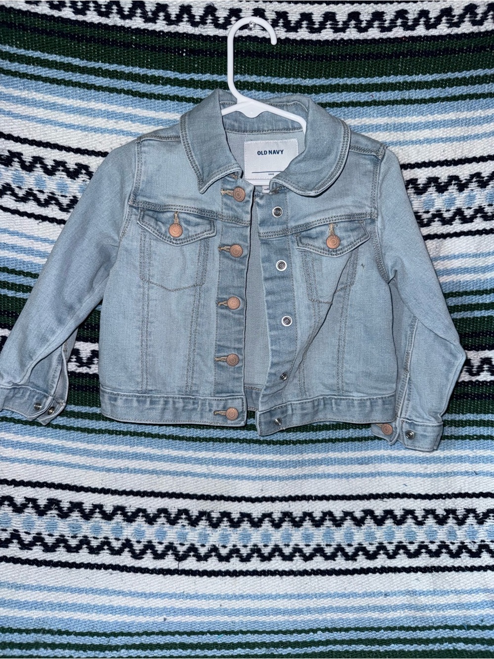 Old Navy Light Wash Blue Kids Denim Jacket